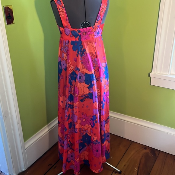 vintage 60s Olga psychedelic flowered gown - Picture 5 of 9